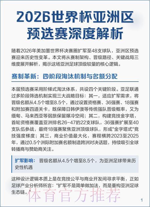 2026世界杯竞猜指南：权威专家深度预测与全面赛事解析